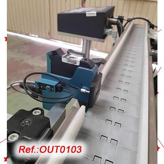 Used "WOLKE" m600 BATCH MARKING LINE MOUNTED ON HINGE TRANSPORT BELT