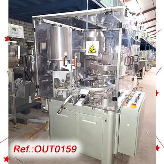 Usat OMPLIDORA – TANCADORA AUTOMÀTICA DE CÀPSULES DE GELATINA DURA “HOFLIGER + KARG (BÖSCH)” MODEL GKF-1200
