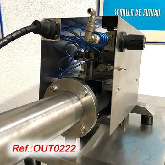 Used LLENADORA NEUMÁTICA SEMIAUTOMÁTICA DE LÍQUIDOS - CREMAS CON PISTÓN DE ACERO INOXIDABLE Y BOQUILLA DE LLENADO (RANGO DE DOSIFICACIÓN DE 150ml A 1.000ml)