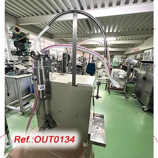 Used LLENADORA DE LÍQUIDOS - GELES "MACORRA" CON DOS PISTONES DE LLENADO DE 30ml A 150ml PARA LLENADO DE FRASCOS