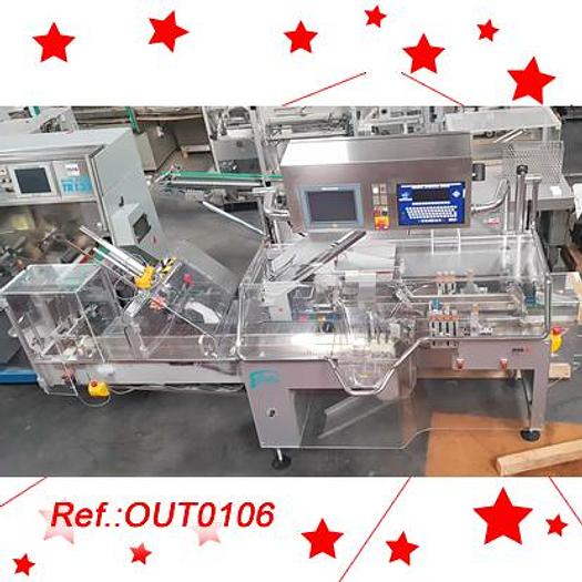 Usat LÍNIA DE BLISTER COMPOSADA DE MÀQUINA DE BLISTER “IMA” WINPACK TR-135 PER A PVC – ALUMINI I ESTOTJADORA “FLEXA”