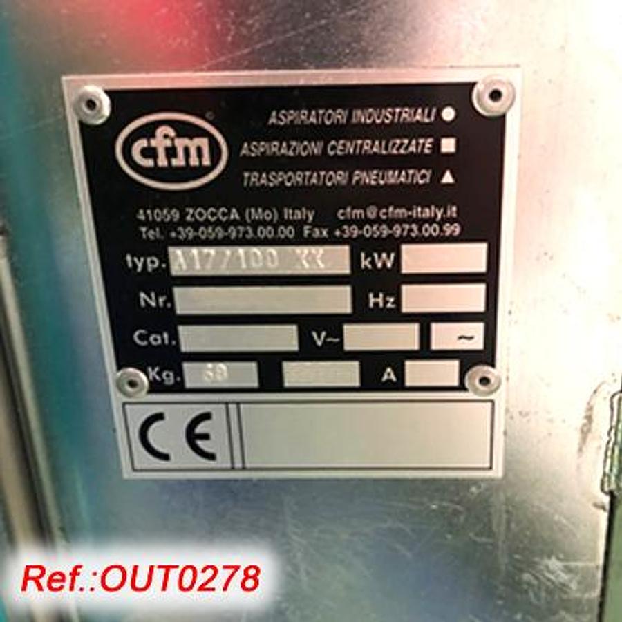 Used ASPIRADOR INDUSTRIAL NEUMÁTICO "CFM" MODELO "A17-100 XX" PARA ASPIRACIÓN DE POLVO Y LIMPIADOR CON RECOGIDA DE AGUA