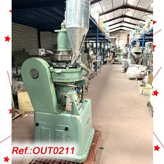 Used MÁQUINA DE COMPRIMIR ROTATIVA "BONALS" MODELO "BR-16" DE DIECISEÍS ESTACIONES CON PUNZÓN EUROPEO TIPO "D"