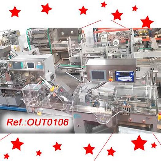 Usat LÍNIA DE BLISTER COMPOSADA DE MÀQUINA DE BLISTER “IMA” WINPACK TR-135 PER A PVC – ALUMINI I ESTOTJADORA “FLEXA”