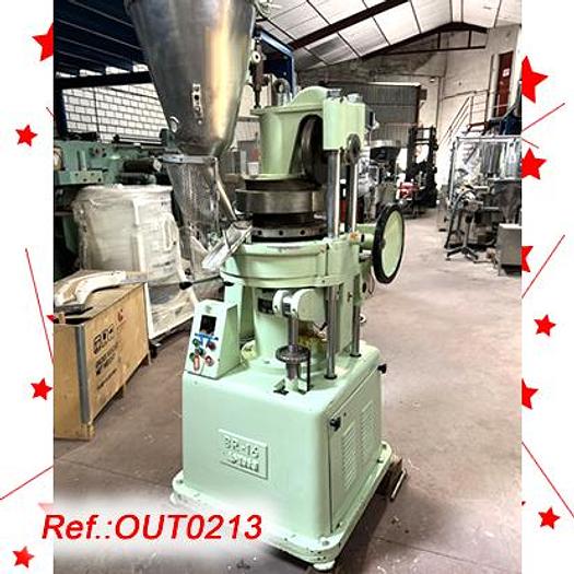Used MÁQUINA DE COMPRIMIR ROTATIVA "BONALS" MODELO "BR-16" DE DIECISEÍS ESTACIONES CON PUNZÓN EUROPEO TIPO "B"