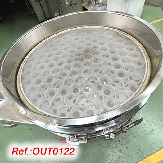 Used STAINLESS STEEL “FILTRA VIBRACIÓN” MODEL FTI-0800 VIBRATING SIEVE MACHINE