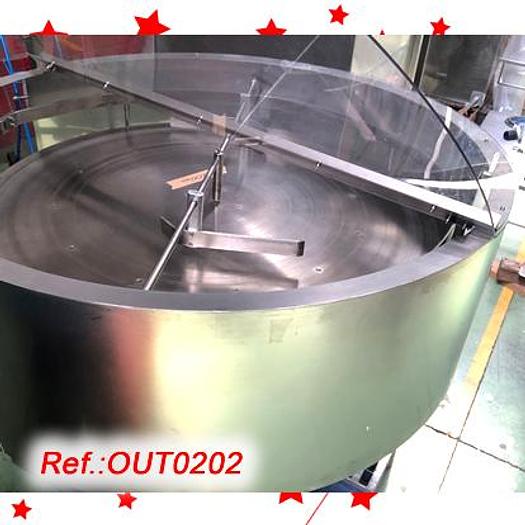 Used PLATO PULMÓN DE ACERO INOXIDABLE “ANTONIO MENGÍBAR” DE DIÁMETRO 1.200mm CON VARIADOR DE VELOCIDAD MECÁNICO