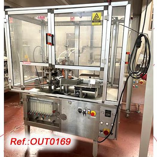 Used "ROTA" MODEL R-920 AUTOMATIC AMPOULE FILLING AND SEALING MACHINE WITH A 20ml AMPOULE FORMAT