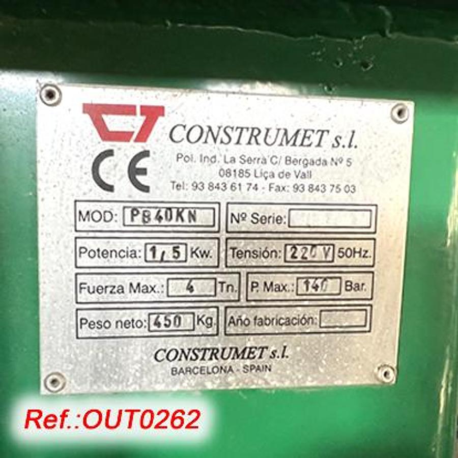 Used PRENSA DE PAPEL,CARTÓN Y PLÁSTICO MARCA "CONSTRUMET PRESSBOX" MODELO "PB 40KN"