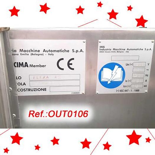 Usat LÍNIA DE BLISTER COMPOSADA DE MÀQUINA DE BLISTER “IMA” WINPACK TR-135 PER A PVC – ALUMINI I ESTOTJADORA “FLEXA”