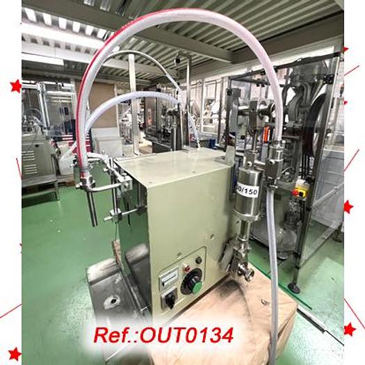 Used LLENADORA DE LÍQUIDOS - GELES "MACORRA" CON DOS PISTONES DE LLENADO DE 30ml A 150ml PARA LLENADO DE FRASCOS