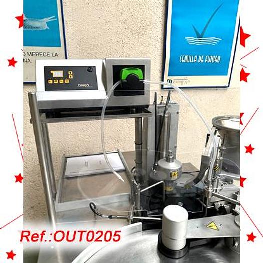 Used TREN MONOBLOC “DARA” MODELO SX-200 PARA LLENADO, TAPADO Y CAPSULADO DE VIALES DE VIDRIO PARA LÍQUIDOS