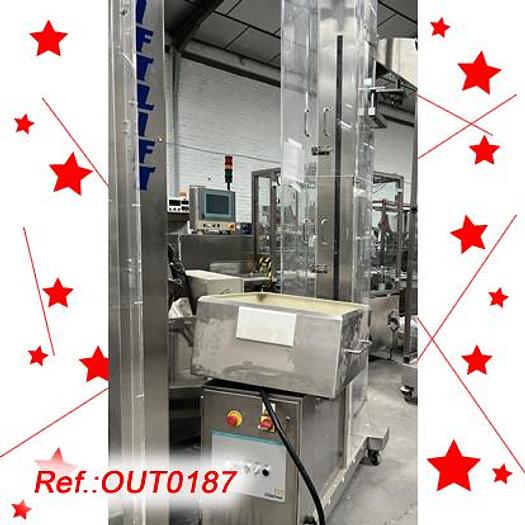 Used ELEVADOR CON VIBRADOR "IMA SWIFTPACK - SWIFTLIFT" CON TOLVA DE CARGA Y RUEDAS PARA CARGA DE PASTILLAS O CÁPSULAS A MÁQUINA DE BLISTER