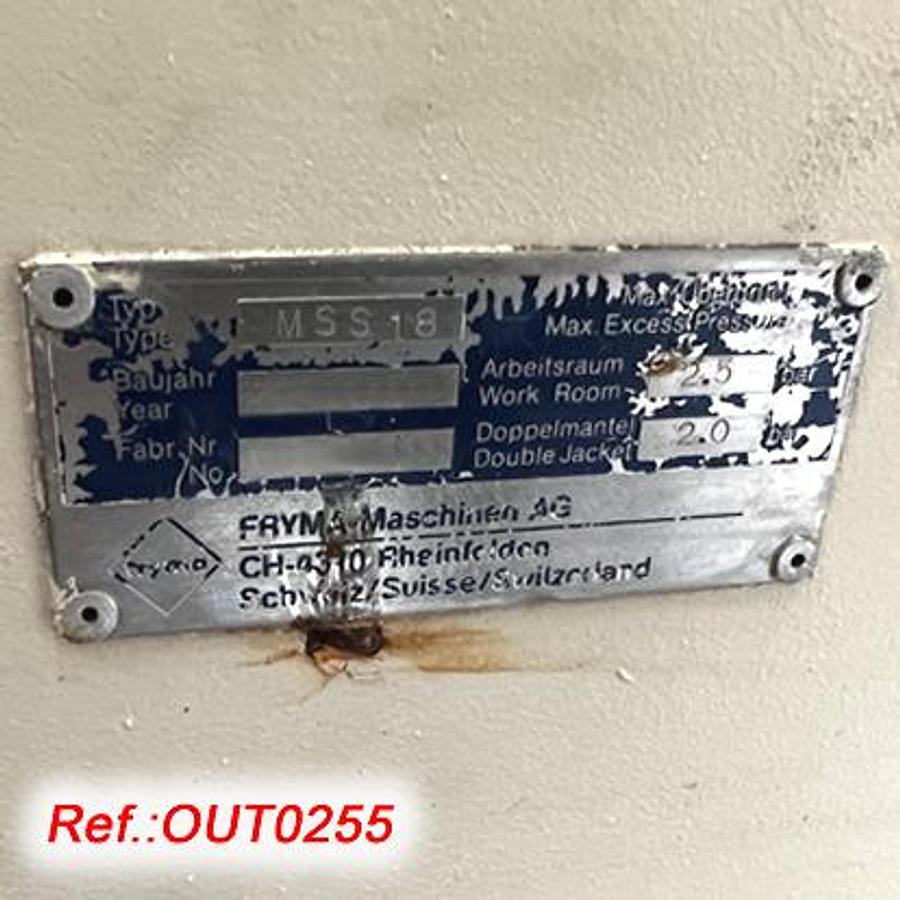 Used MOLINO "FRYMA" TIPO "MSS-18"