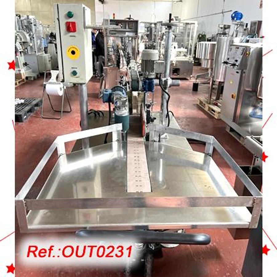 Used LÍNEA DE LLENADO, CERRADO Y ETIQUETADO DE BOTES, FRASCOS O GARRAFAS