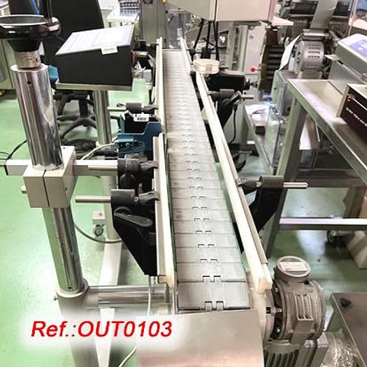 Used "WOLKE" m600 BATCH MARKING LINE MOUNTED ON HINGE TRANSPORT BELT