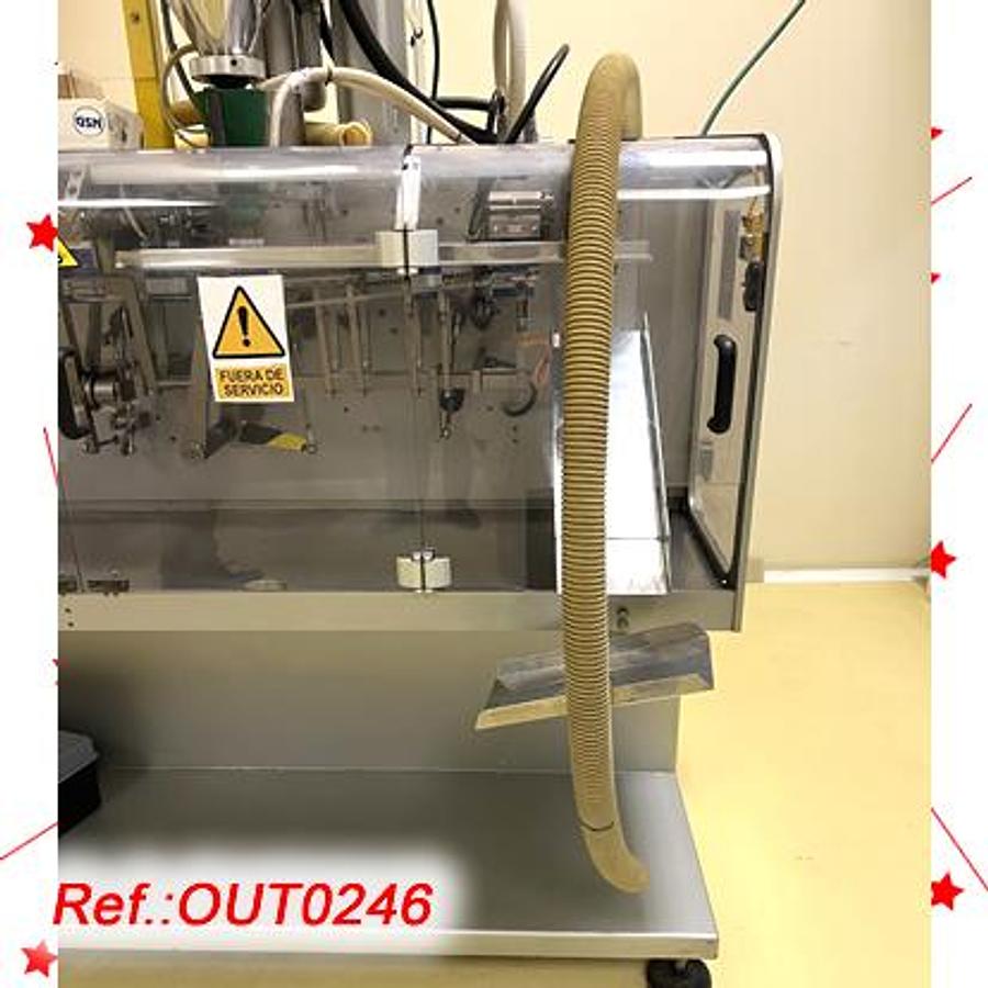 Used MÁQUINA LLENADORA – CERRADORA – SELLADORA DE SOBRES “MESPACK” MODELO H-140-S CON CARGA POR SINFÍN PARA LLENADO DE POLVO