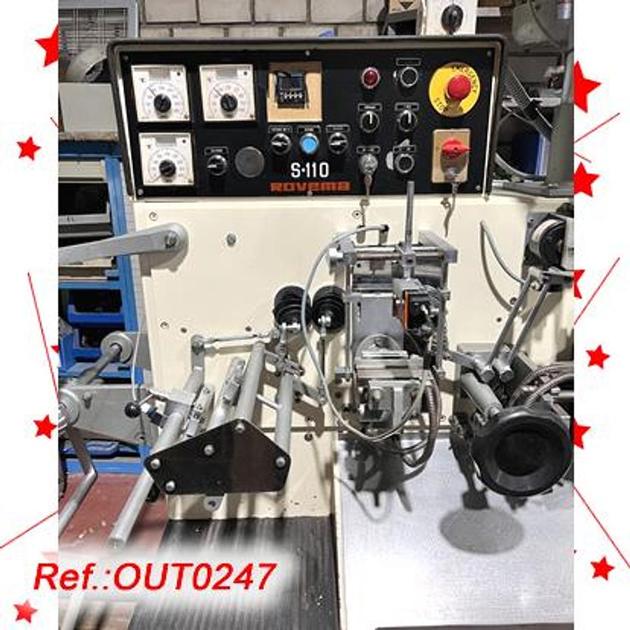 Used MÁQUINA FORMADORA - LLENADORA - CERRADORA DE SOBRES “ROVEMA” MODELO “S-110” CON CABEZAL DE LLENADO PARA POLVO POR SINFÍN