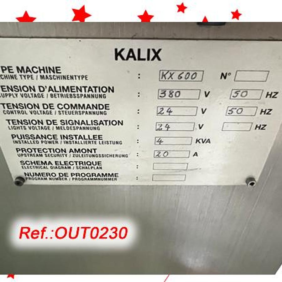 Used LLENADORA CERRADORA DE TUBOS DE PVC "KALIX" MODELO KX-600 CON TRES FORMATOS DE TUBO