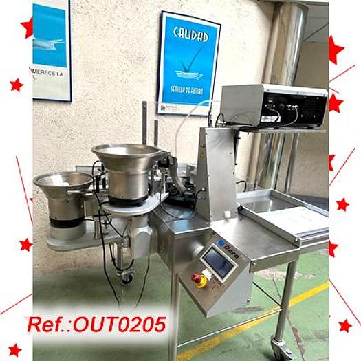 Used TREN MONOBLOC “DARA” MODELO SX-200 PARA LLENADO, TAPADO Y CAPSULADO DE VIALES DE VIDRIO PARA LÍQUIDOS