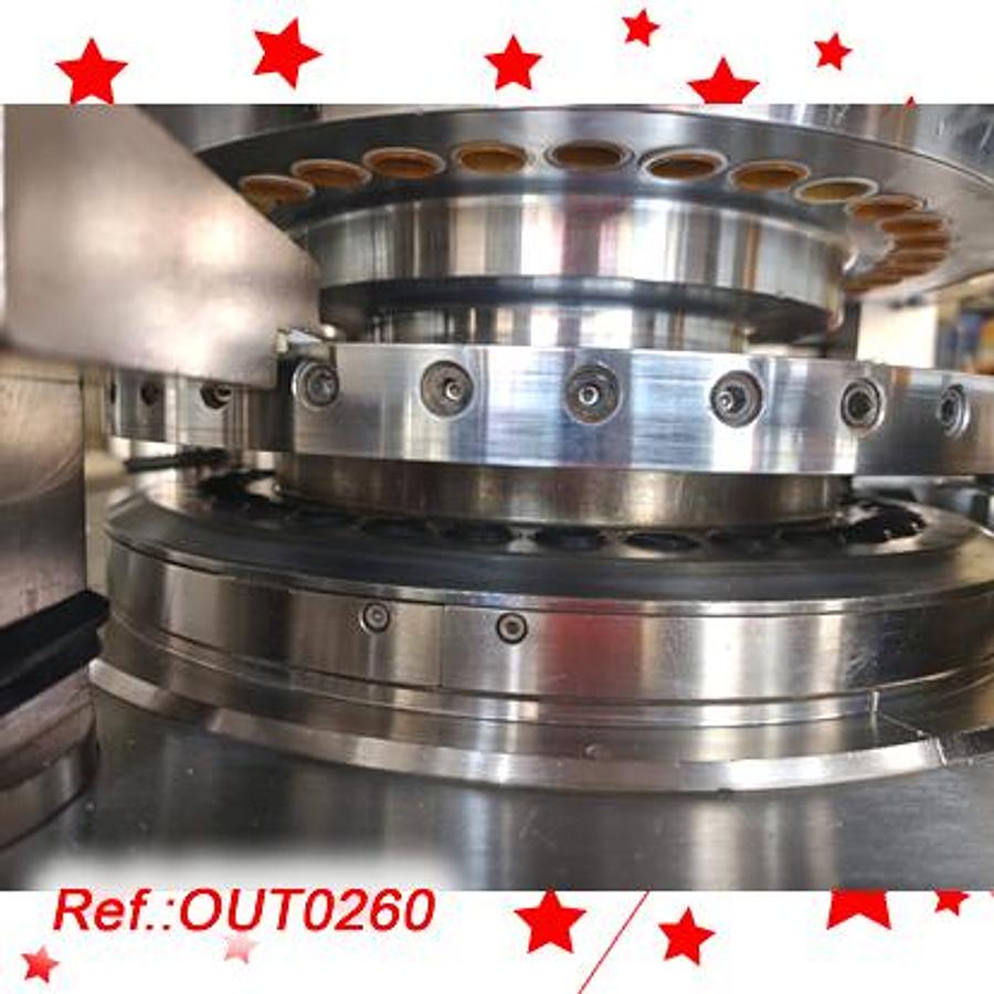 Used MÁQUINA DE COMPRIMIR “COURTOY” MODELO “R-100/36” DE 36 ESTACIONES CON CARGA FORZADA