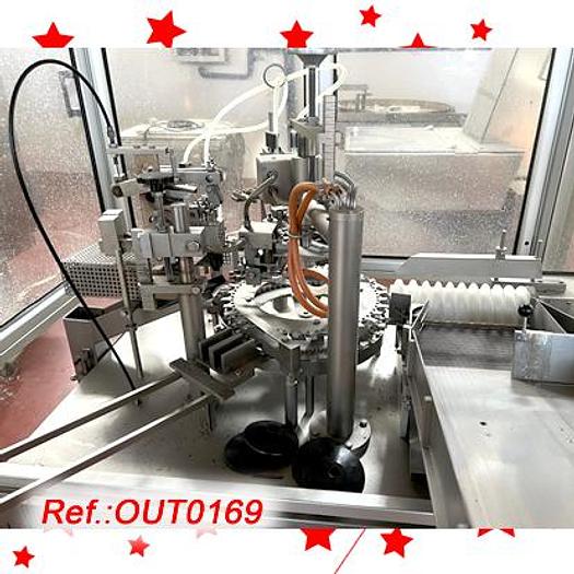 Used "ROTA" MODEL R-920 AUTOMATIC AMPOULE FILLING AND SEALING MACHINE WITH A 20ml AMPOULE FORMAT
