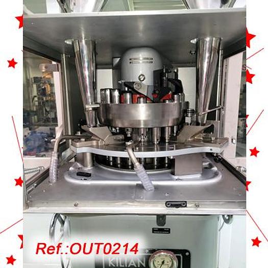 Used MÁQUINA DE COMPRIMIR ROTATIVA “KILIAN” TIPO “RUD” DE VEINTE ESTACIONES PARA HACER COMPRIMIDOS BICAPA