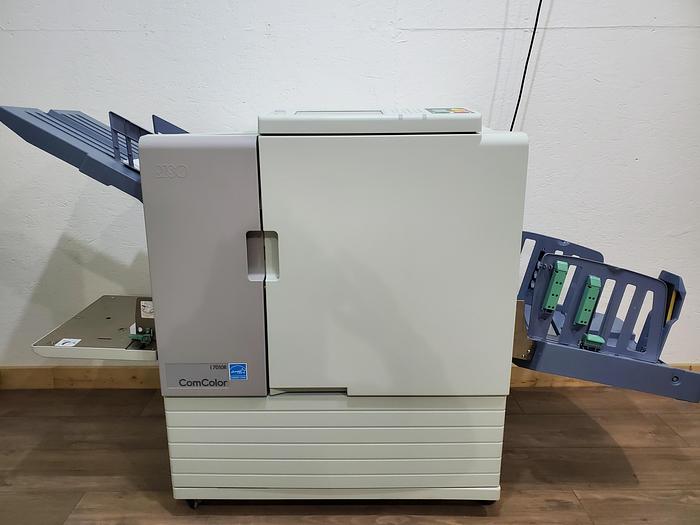 Used Riso Riso ComColor 7010R Full Color Inkjet Printer with Auto Stacking Tray. Only 450K Meter!