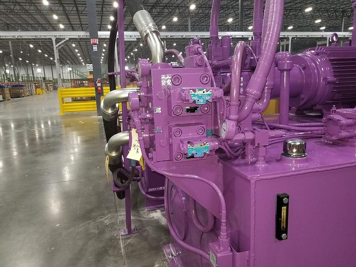 Used MARATHON NEXGEN HORIZONTAL WIDE MOUTH BALER MODEL EWS 7248-975 TIEger SERIES 9" CYLINDER 75hp