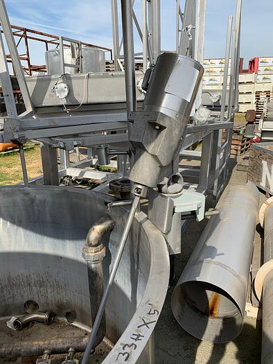 Used 400 Gallon Stainless Steel Mix Tank