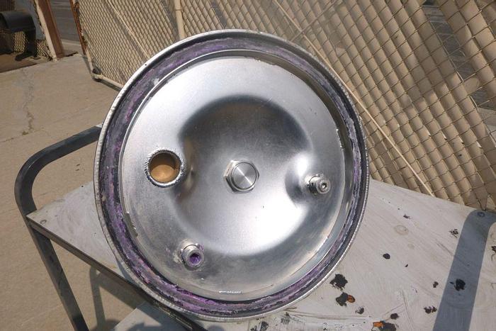 Used Tank, 5 Gallon S/st, 110 PSI, FV, DT/DB, Clamped Top, A #S744169