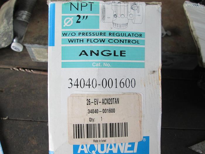 Aquanet 2" 24VAC Globe Valve W/Flow Control