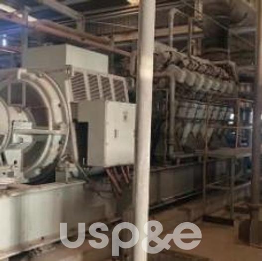 Used 12 MW 1997 Used Mitsubishi 16KU30A HFO Generator Sets