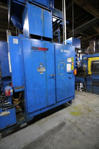 Used SAGINAW MACHINE SYSTEMS TWIN SPINDLE VERTICAL CNC TURNING CENTER