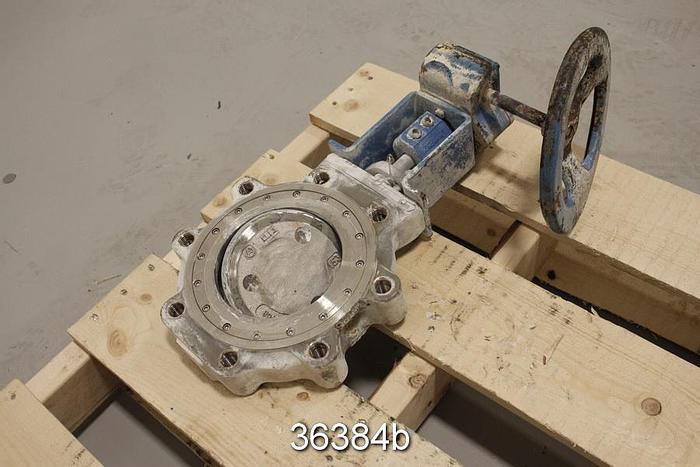 Used Neles Jamesbury 815L-11-3600-MT 6" Hand Operated Butterfly Valve #36384