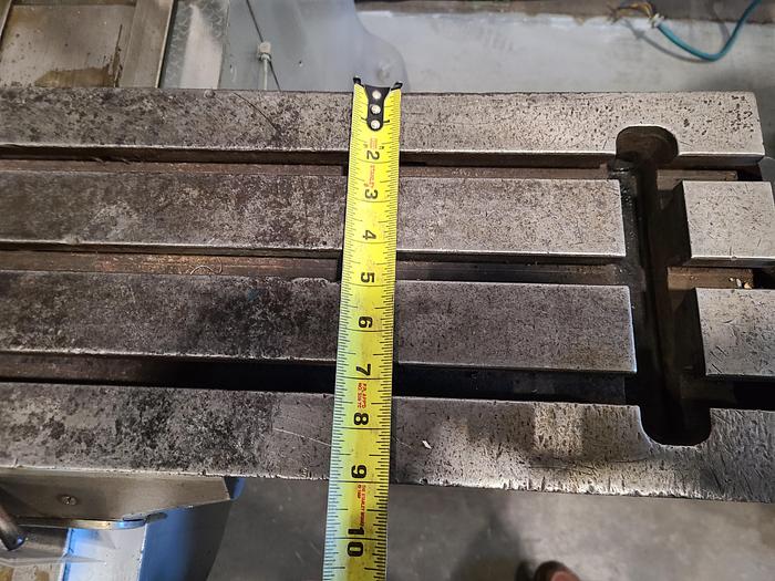 Used Bridgeport 1HP Milling Machine 42" Table Step Pulley Speed Control Single Point Lube