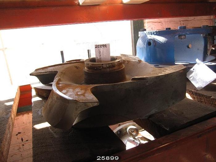 Used Goulds 3175 Goulds 3175 Impeller, 10X12X22, 19-1/2" Impeller Diameter, 4 Vane, Stainless Steel Impeller #25899
