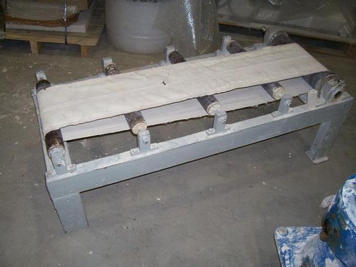 Used Inclined belt without motor to be placed at the exit of extruder to support the rod