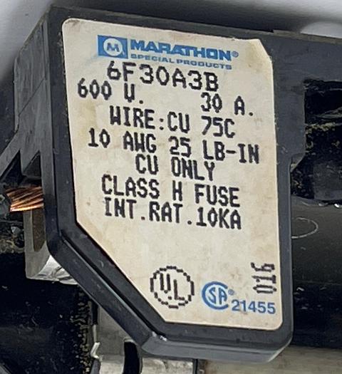 Used GE CR306D0, Marathon 6F30A3B