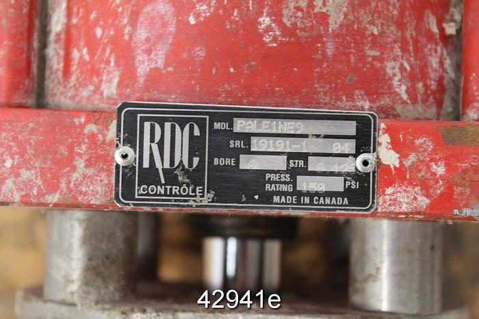 Used Flow Control Components 6" Air Operated Knife Gate Valve #42941