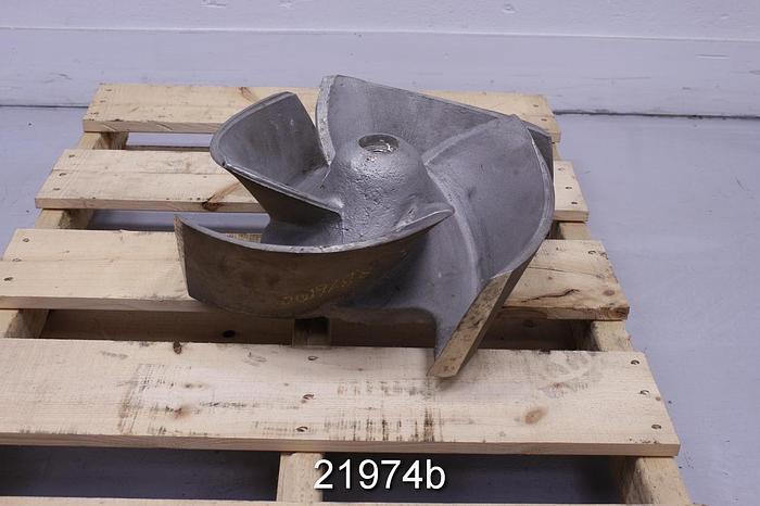 Used Goulds 3175 Impeller, 17", 4-Vane, Casting No.: 55590 (For 12 X 14 X 18 Pump) #21974