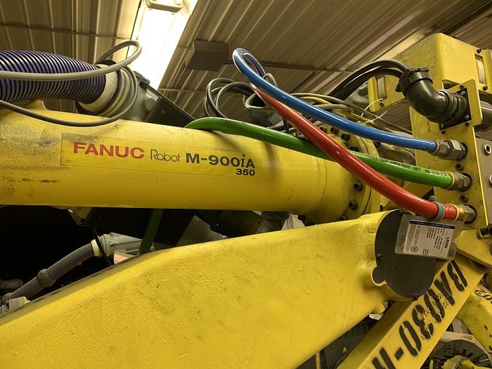 Used FANUC M900iA/350 6 AXIS CNC ROBOT WITH R30iA CONTROLLER 350KG X 2650mm REACH