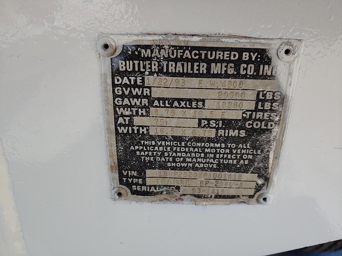 Used Butler BP2080A TA AB Extendable Pole Trailer - 01418