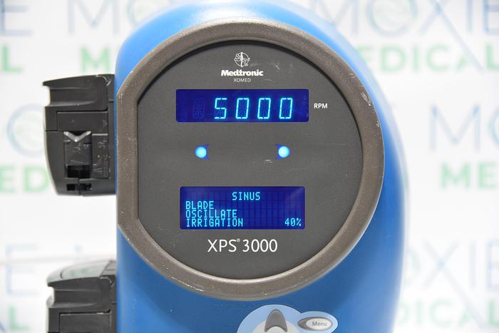 Used Medtronic M4 Legend Straightshot Microdebrider Set, XOMED XPS 3000 Console and Footswitch 18-95400