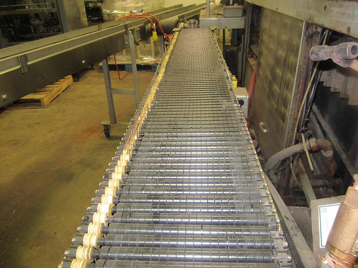 Used SHUTTLEWORTH STAINLESS STEEL CONVEYOR 105"L