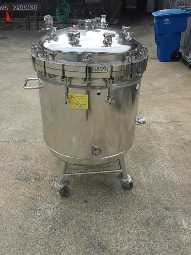 Used Reactor, 125 Gallon, S/st, Jkt, 45 PSI, Alloy Prod, #C739648