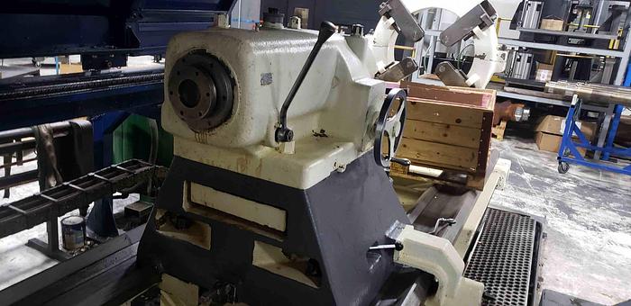 Used 1981/2003 American CNC lathe, 75" Swing, 50" Swing over cross Slide, 75 HP, 630 RPM, Steady Rest, Siemens CNC