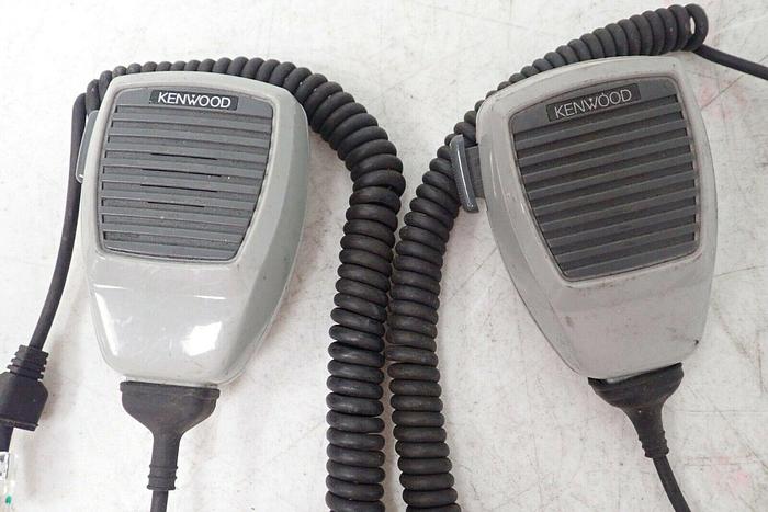 Used Lot of 2 Kenwood Dynamic Impedance Handheld Microphones