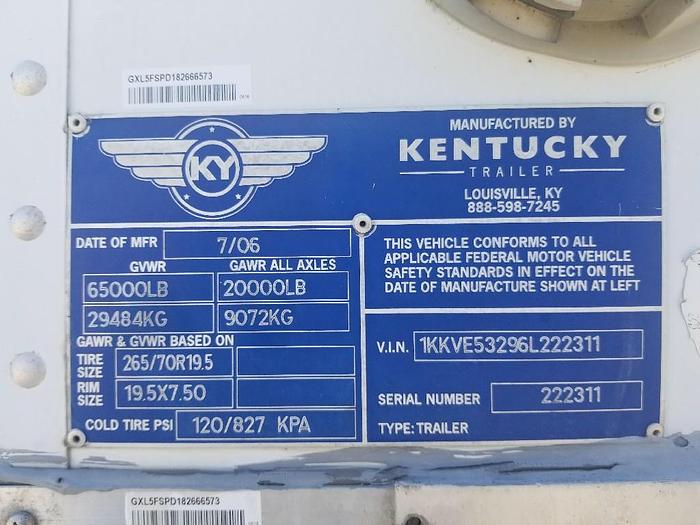 Used 2006 KENTUCKY MOVER BOX