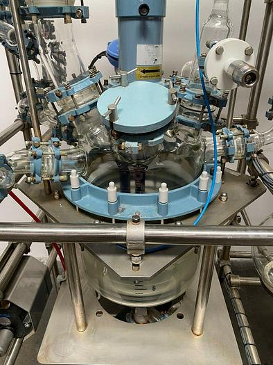 Used Buchiglasuster chemReactor GR 15 Liter Glass Bio-Reactor Skid